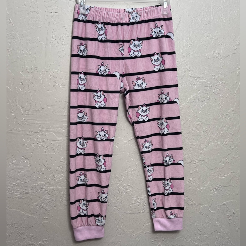 DISNEY THE ARISTOCATS MARIE PINK STRIPED PAJAMA PANTS SIZE 7/8